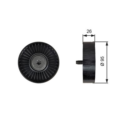 Parazīt-/Vadrullītis, Ķīļrievu siksna GATES T39247