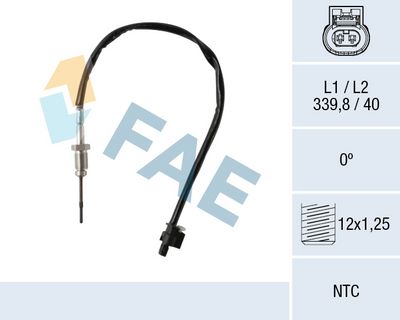 Devējs, Izplūdes gāzu temperatūra FAE 68621
