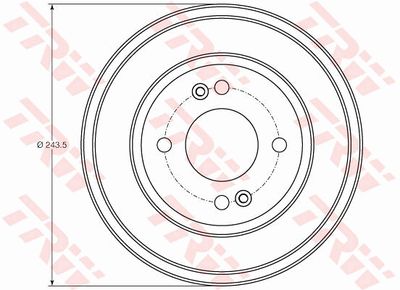 Bremžu trumulis TRW DB4401