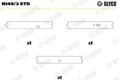 Подшипник распредвала GLYCO N145/3 STD