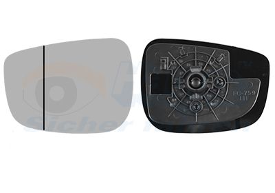 Spoguļstikls, Ārējais atpakaļskata spogulis VAN WEZEL 2791831