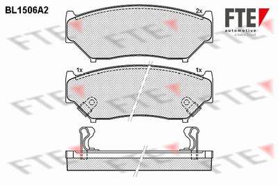 Bremžu uzliku kompl., Disku bremzes FTE 9010227