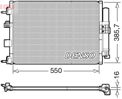 Конденсатор, кондиционер DENSO DCN10046