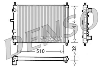 Radiators, Motora dzesēšanas sistēma DENSO DRM09020
