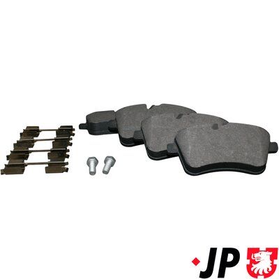 Bremžu uzliku kompl., Disku bremzes JP GROUP 1363601610