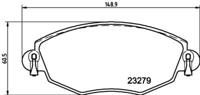 Bremžu uzliku kompl., Disku bremzes HELLA PAGID 8DB 355 009-071
