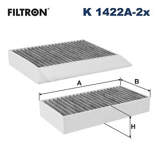Filtrs, Salona telpas gaiss FILTRON K 1422A-2x