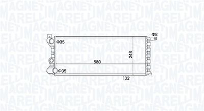 Radiators, Motora dzesēšanas sistēma MAGNETI MARELLI 350213154100