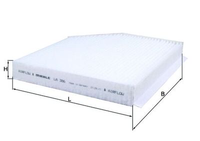 Фильтр, воздух во внутренном пространстве KNECHT LA 386