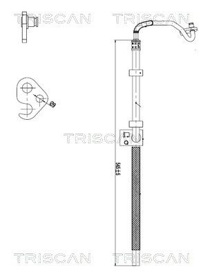Hidrauliskā šļūtene, Stūres iekārta TRISCAN 8516 23010