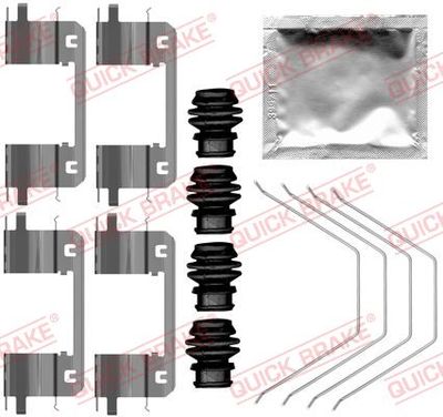 QUICK BRAKE 1090141 Piederumu komplekts, Disku