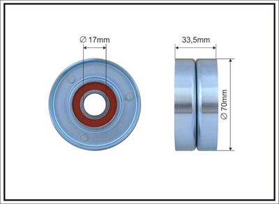 Spriegotājrullītis, Ķīļrievu siksna CAFFARO 500083