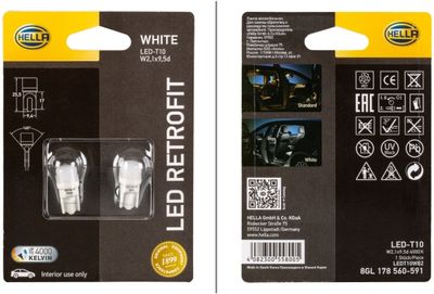 Kvēlspuldze, Salona telpas apgaismojums HELLA 8GL178560591