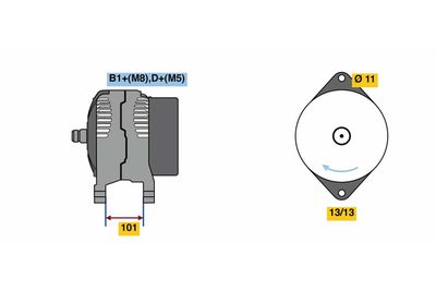 Генератор BOSCH 0124525203
