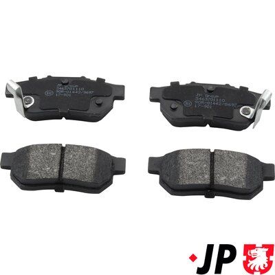 Комплект тормозных колодок, дисковый тормоз JP GROUP 3463701110