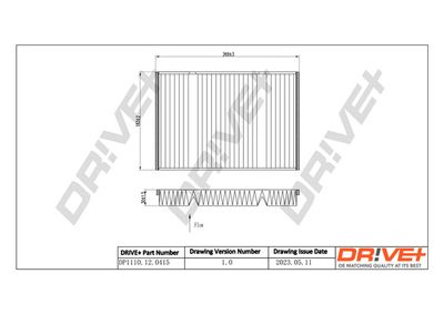Filtrs, Salona telpas gaiss Dr!ve+ DP1110.12.0415