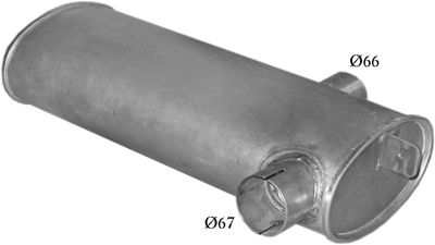 Izplūdes gāzu trokšņa slāpētājs (pēdējais) POLMO 69.70