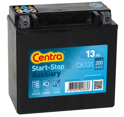 Стартерная аккумуляторная батарея CENTRA CK131