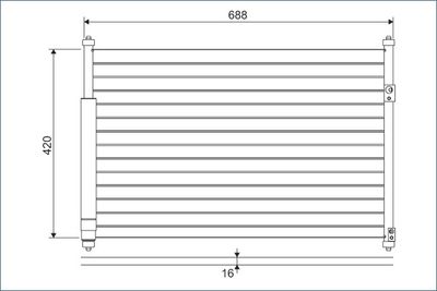 Конденсатор, кондиционер VALEO 814228