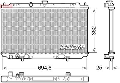 Radiators, Motora dzesēšanas sistēma DENSO DRM46073
