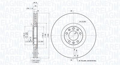 Тормозной диск MAGNETI MARELLI 360406117101