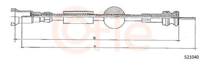 Тросик спидометра COFLE S21040