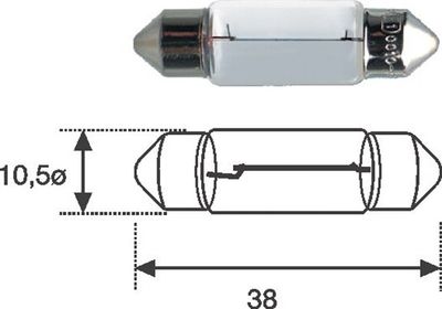 MAGNETI MARELLI 009461100000 Kvēlspuldze, Numura apgaismojuma