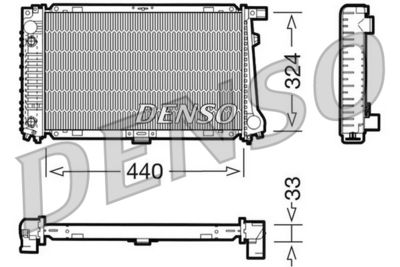 Radiators, Motora dzesēšanas sistēma DENSO DRM05033