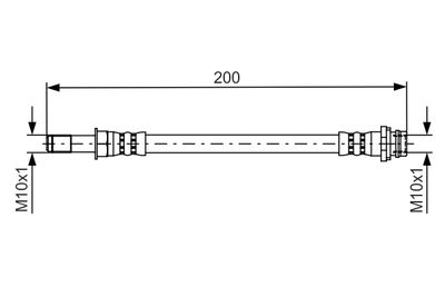 Тормозной шланг BOSCH 1 987 481 443