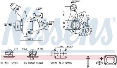 NISSENS 93702 Kompresors, Turbopūte