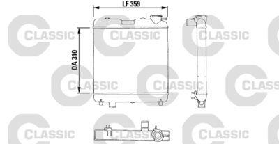 Radiators, Motora dzesēšanas sistēma VALEO 383053