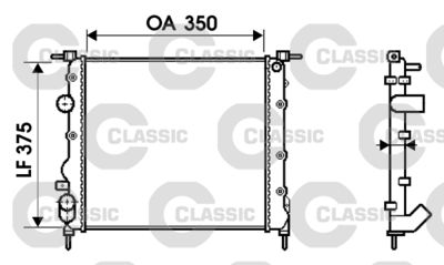 Radiators, Motora dzesēšanas sistēma VALEO 232338