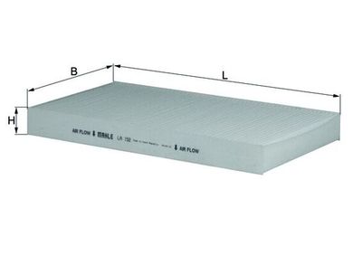 Фильтр, воздух во внутренном пространстве MAHLE LA 152