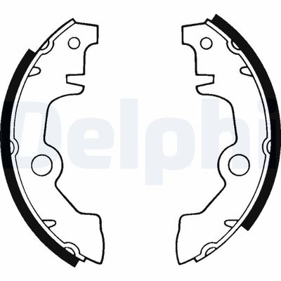Комплект тормозных колодок DELPHI LS1145