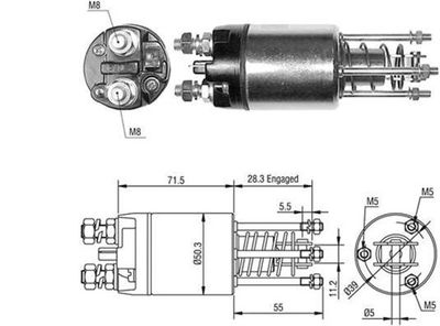 Ievilcējrelejs, Starteris MAGNETI MARELLI 940113050489