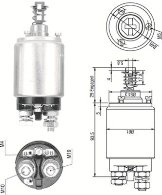 Ievilcējrelejs, Starteris MAGNETI MARELLI 940113050258