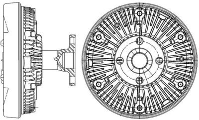 Sajūgs, Radiatora ventilators MAHLE CFC 235 000P