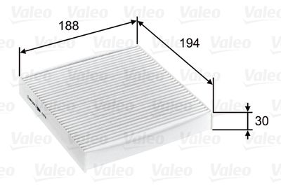 Filtrs, Salona telpas gaiss VALEO 715755