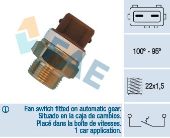 Termoslēdzis, Radiatora ventilators FAE 36650