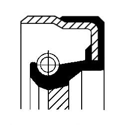 Уплотняющее кольцо, коленчатый вал CORTECO 12001475B