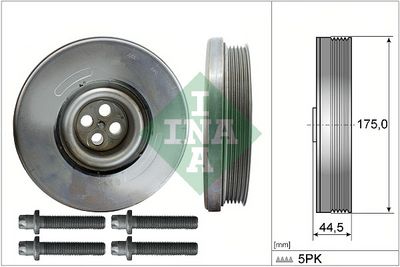 Комплект ременных шкивов, коленчатый вал Schaeffler INA 544 0604 20