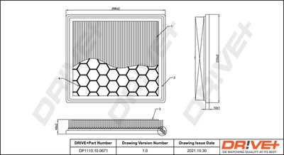 Воздушный фильтр Dr!ve+ DP1110.10.0671