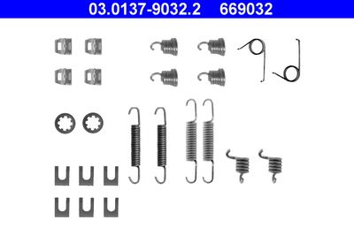 Комплектующие, тормозная колодка ATE 03.0137-9032.2