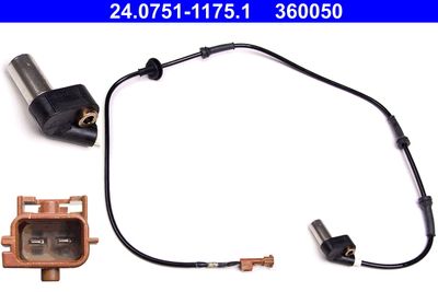Датчик, частота вращения колеса ATE 24075111751