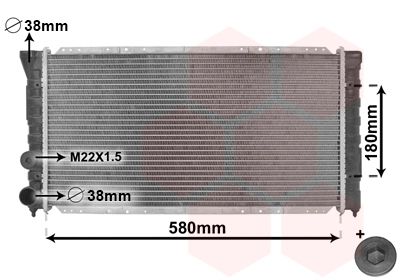 Radiators, Motora dzesēšanas sistēma VAN WEZEL 58002123