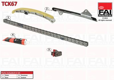 Комплект цели привода распредвала FAI AUTOPARTS TCK67