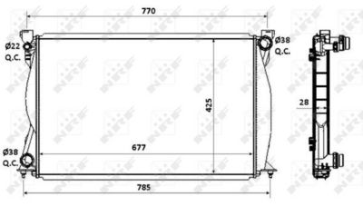 Radiators, Motora dzesēšanas sistēma NRF 58359