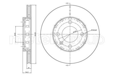 Тормозной диск METELLI 23-0372