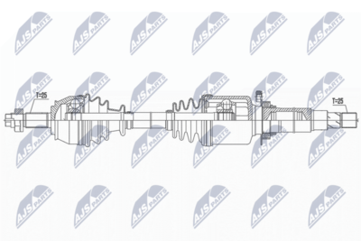Приводной вал NTY NPW-FT-067