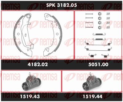 Bremžu komplekts, Trumuļu bremzes REMSA SPK 3182.05